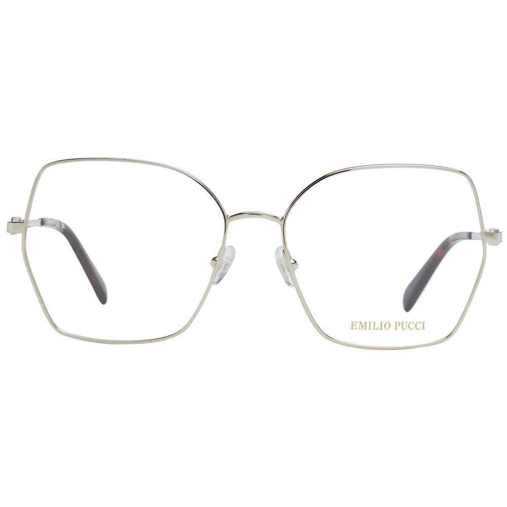 Emilio Pucci Gold Women Glasses Frame - Eyeglasses
