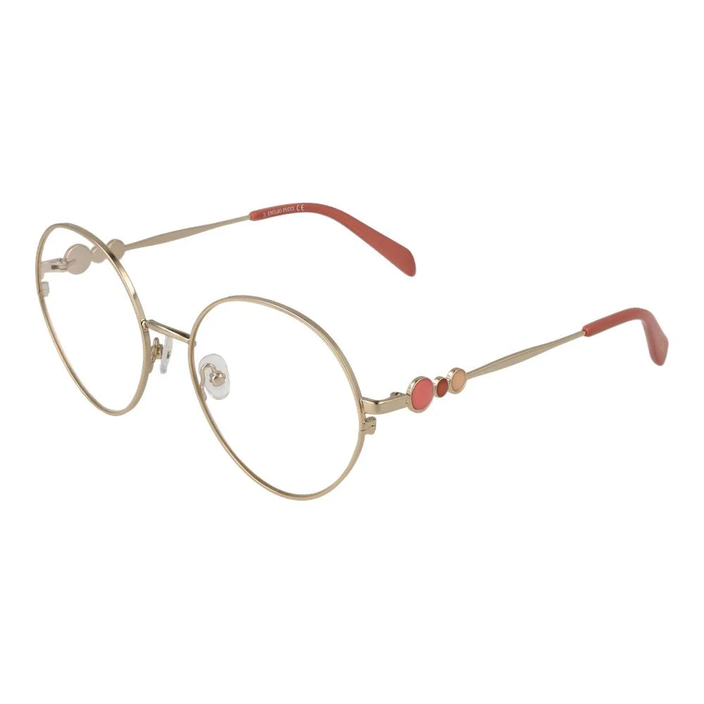 Emilio Pucci Gold Women Glasses Frame - Eyeglasses