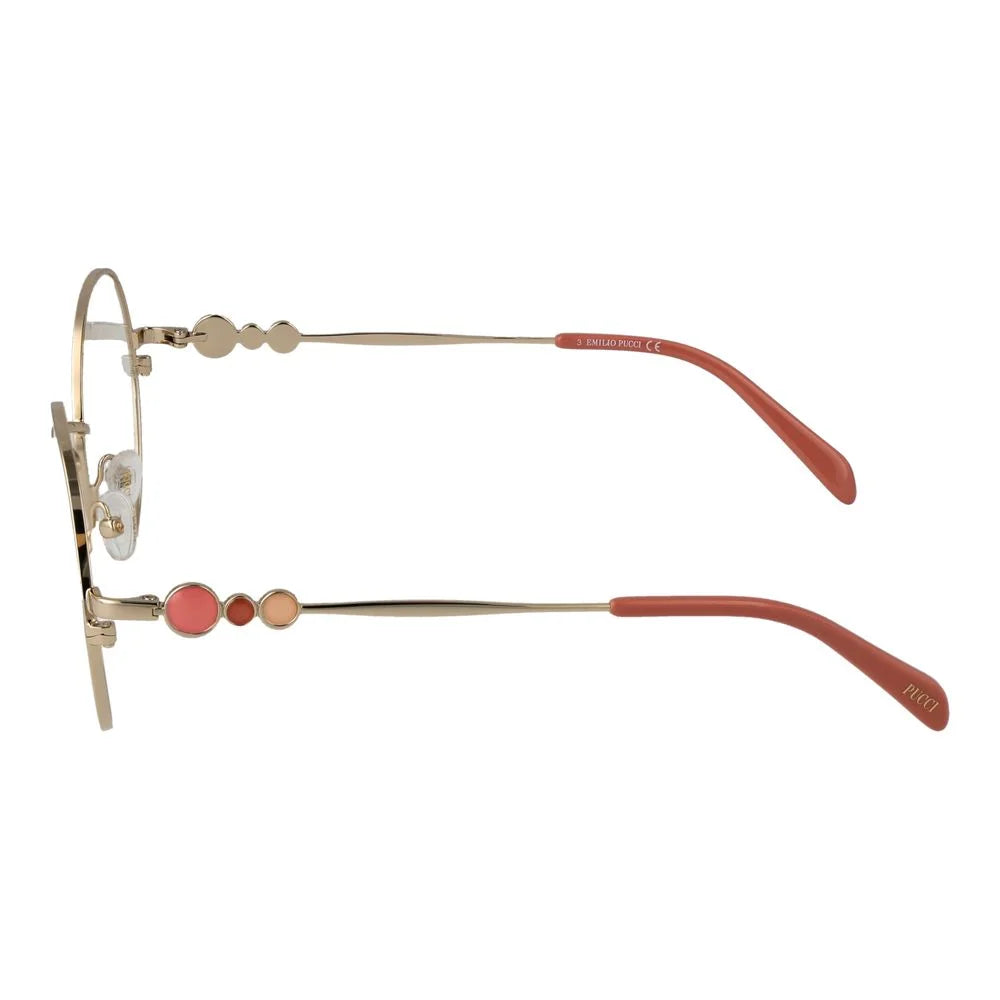 Emilio Pucci Gold Women Glasses Frame - Eyeglasses
