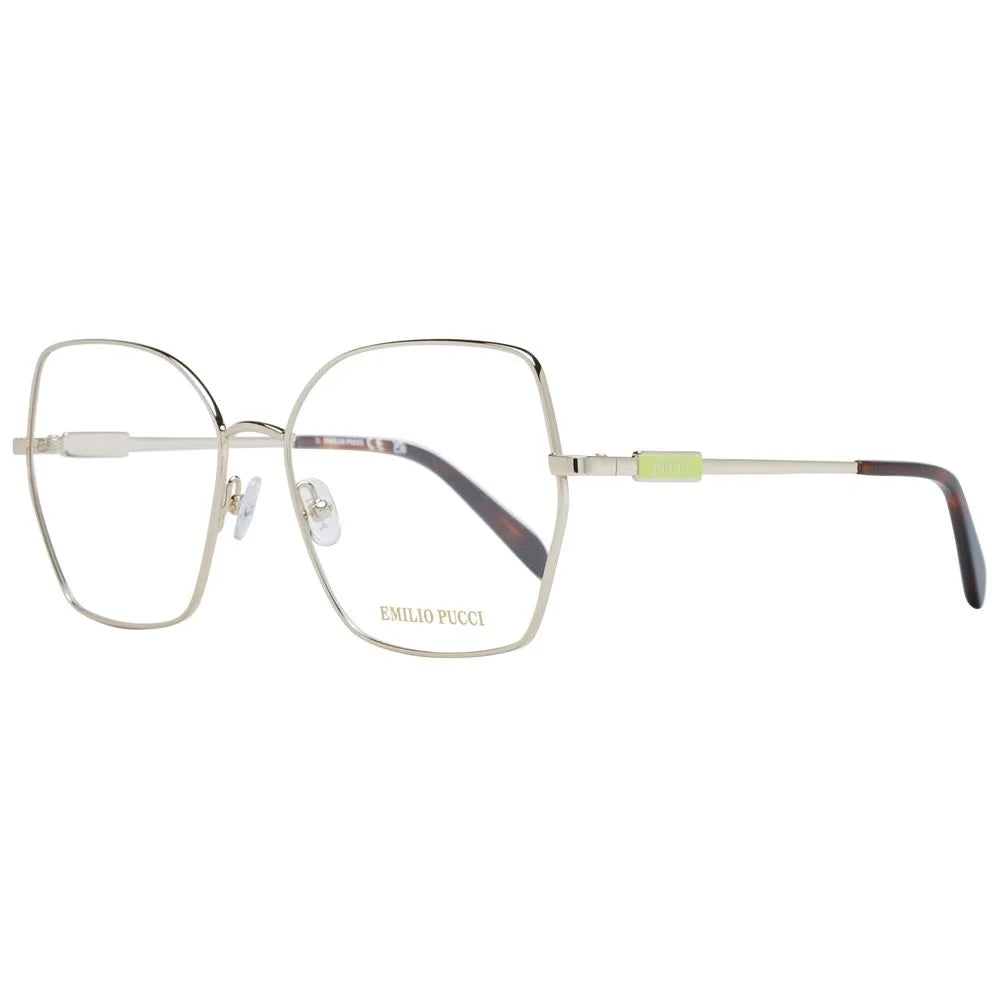 Emilio Pucci Gold Women Glasses Frame - Eyeglasses