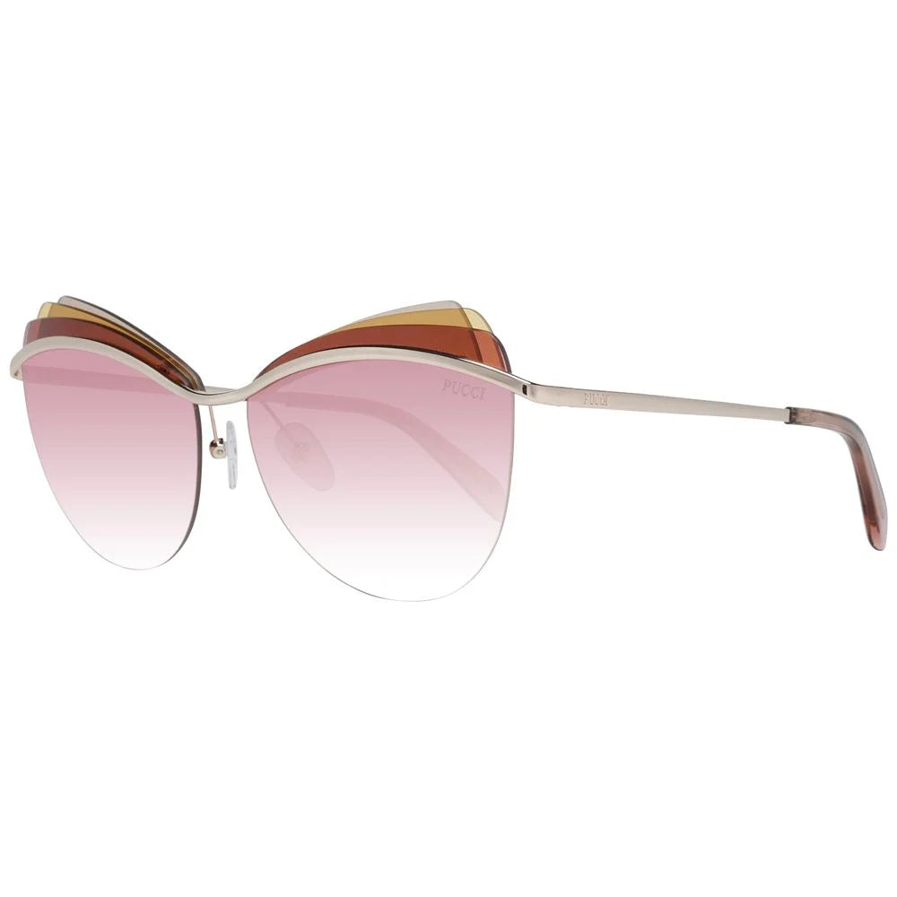 Emilio Pucci Gold Women Sunglass