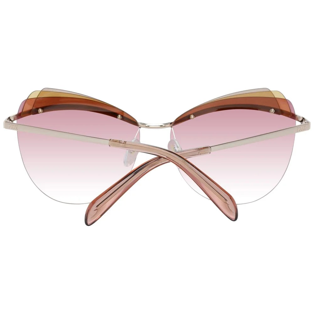 Emilio Pucci Gold Women Sunglass