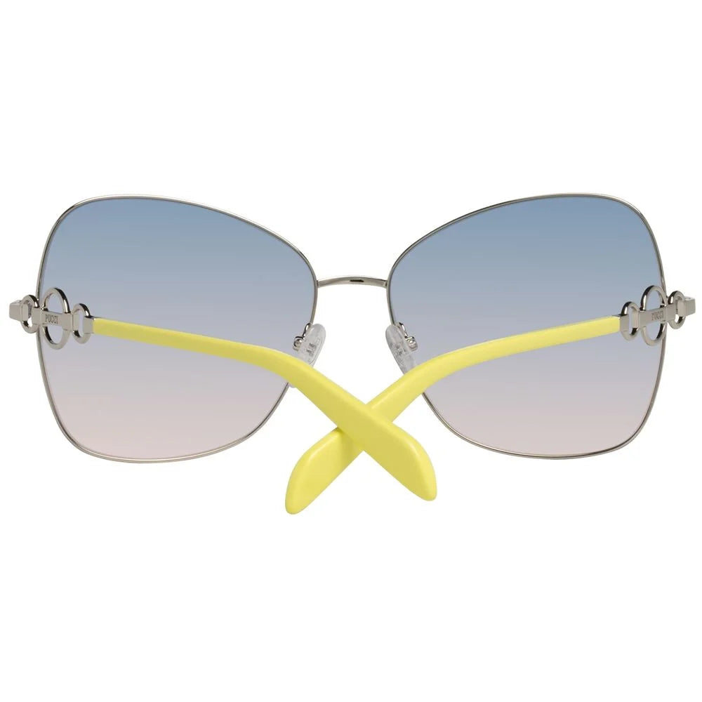 Emilio Pucci Gray Metal Sunglasses - Sunglasses