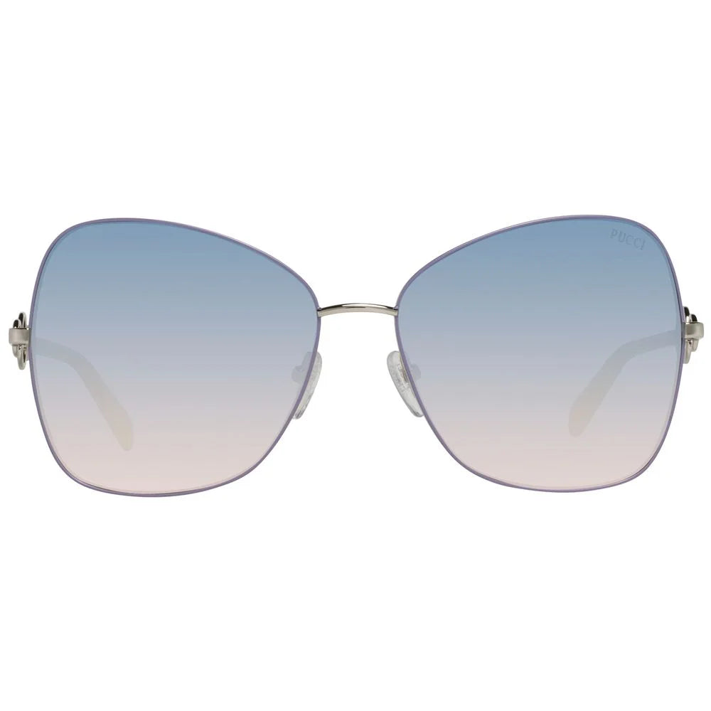 Emilio Pucci Gray Metal Sunglasses - Sunglasses