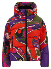Emilio Pucci Multicolor Polyamide Full-Length Jacket - IT42