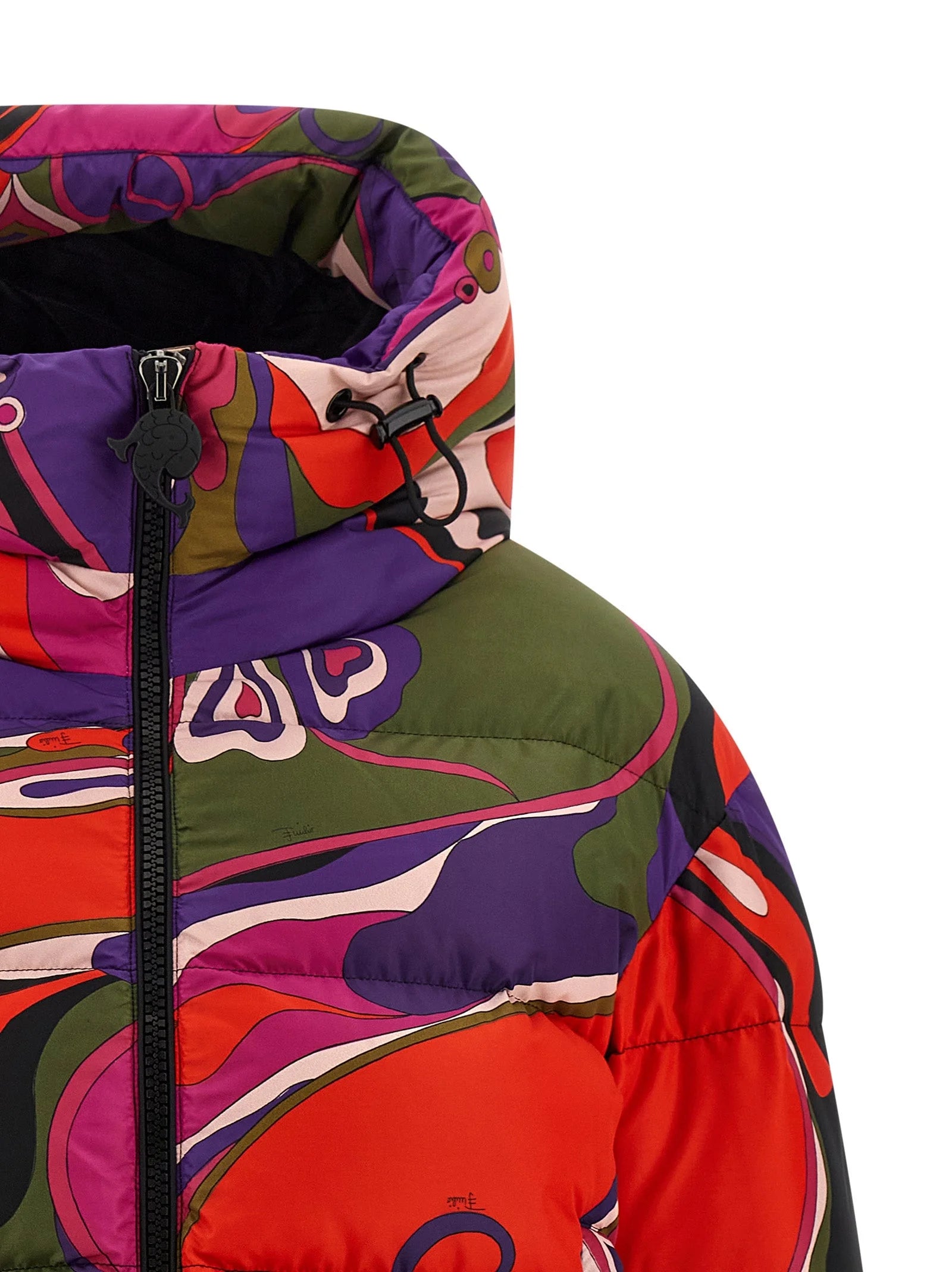 Emilio Pucci Multicolor Polyamide Full-Length Jacket - IT42