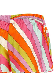 Emilio Pucci Multicolor Silk Bermuda Shorts - IT46