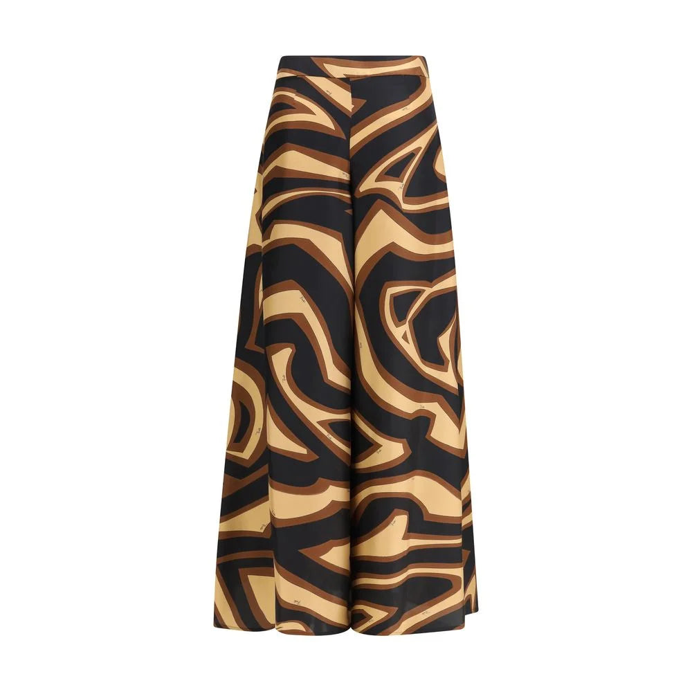 Emilio Pucci Multicolor Silk Casual Pants - IT44 | L - Trousers