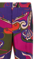Emilio Pucci Multicolor Silk Casual Pants - M