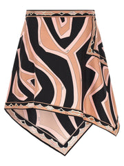 Emilio Pucci Multicolor Silk Long Skirt