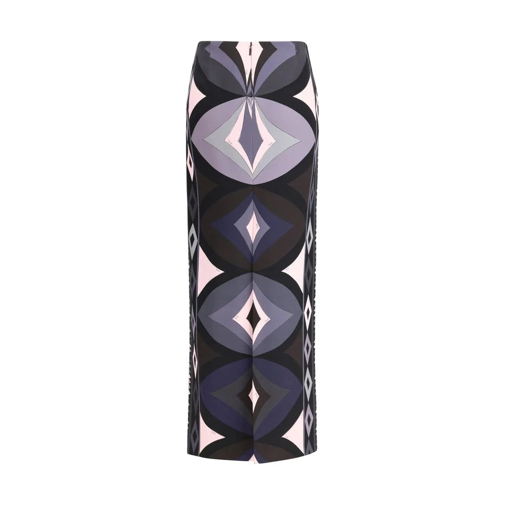 Emilio Pucci Multicolor Silk Long Skirt - Skirts