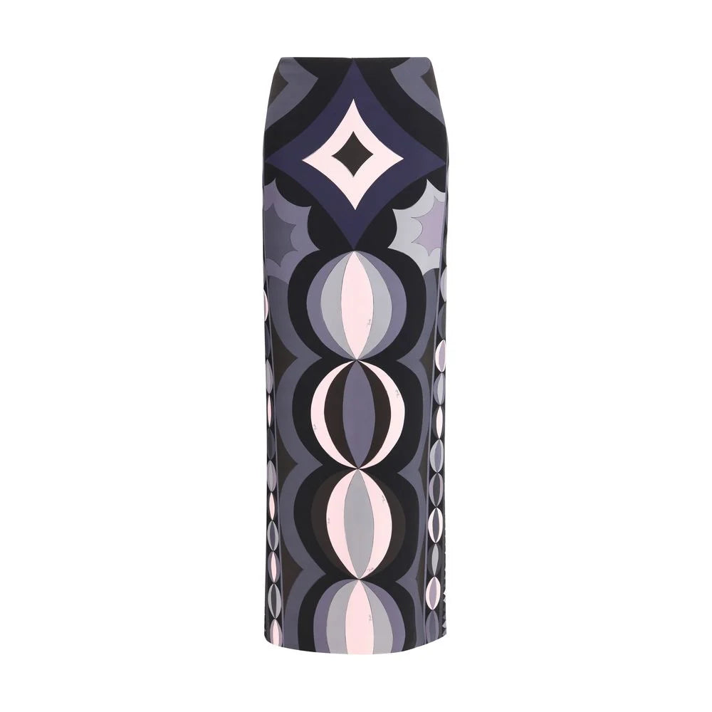 Emilio Pucci Multicolor Silk Long Skirt - Skirts