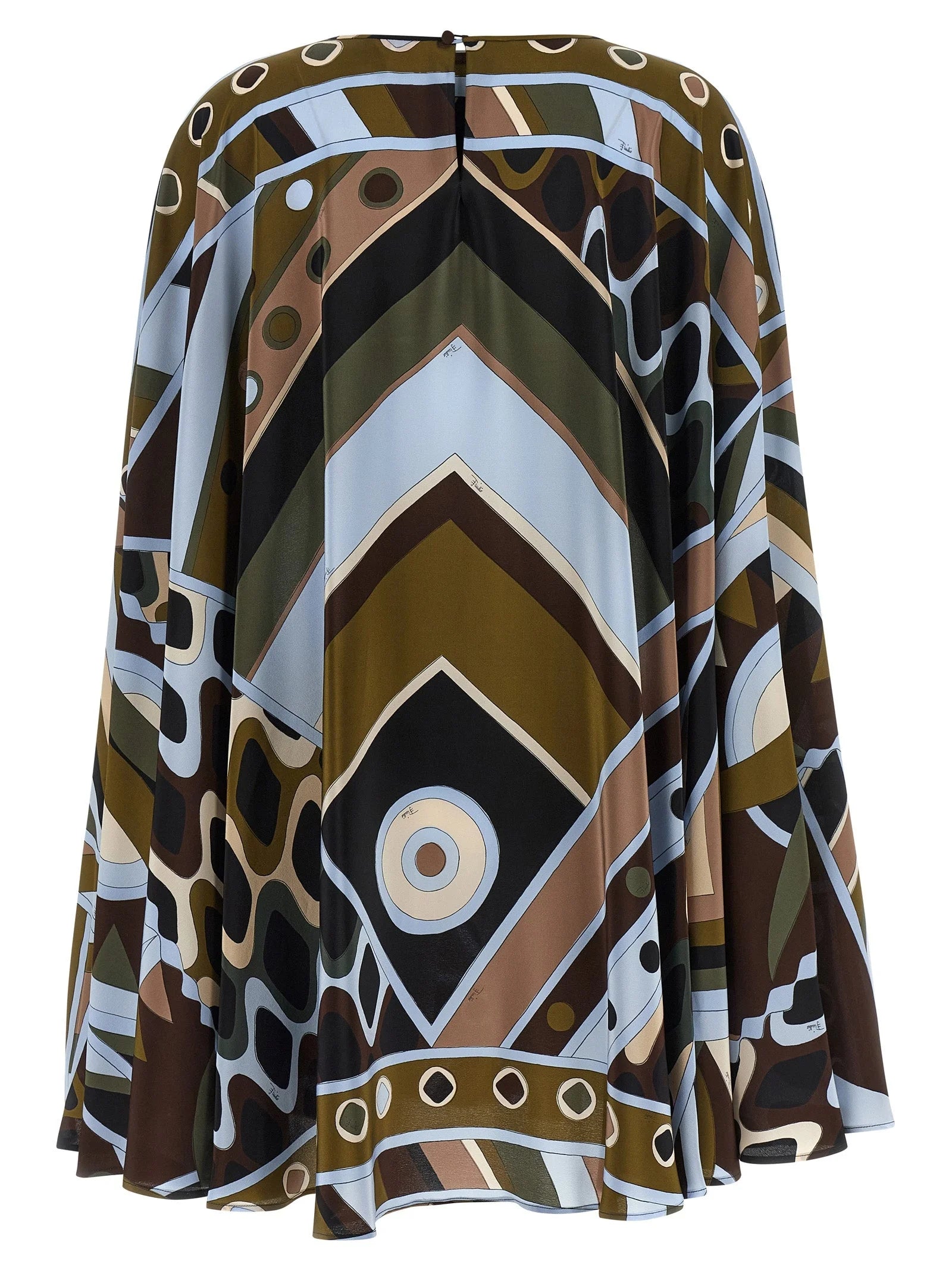 Emilio Pucci Multicolor Silk Short Dress - One Size