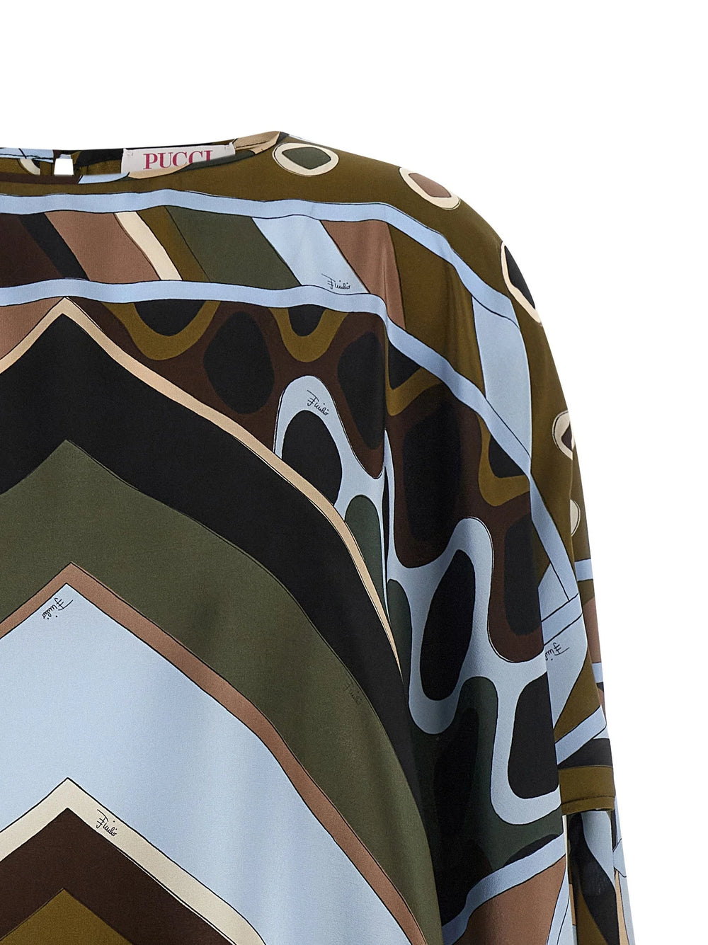 Emilio Pucci Multicolor Silk Short Dress - One Size