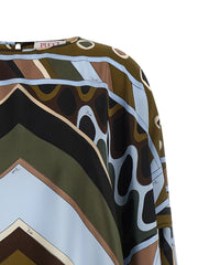 Emilio Pucci Multicolor Silk Short Dress - One Size