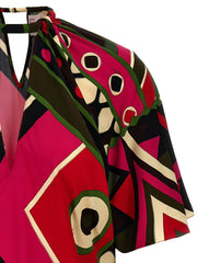Emilio Pucci Multicolor Viscose Pattern Shirt - M