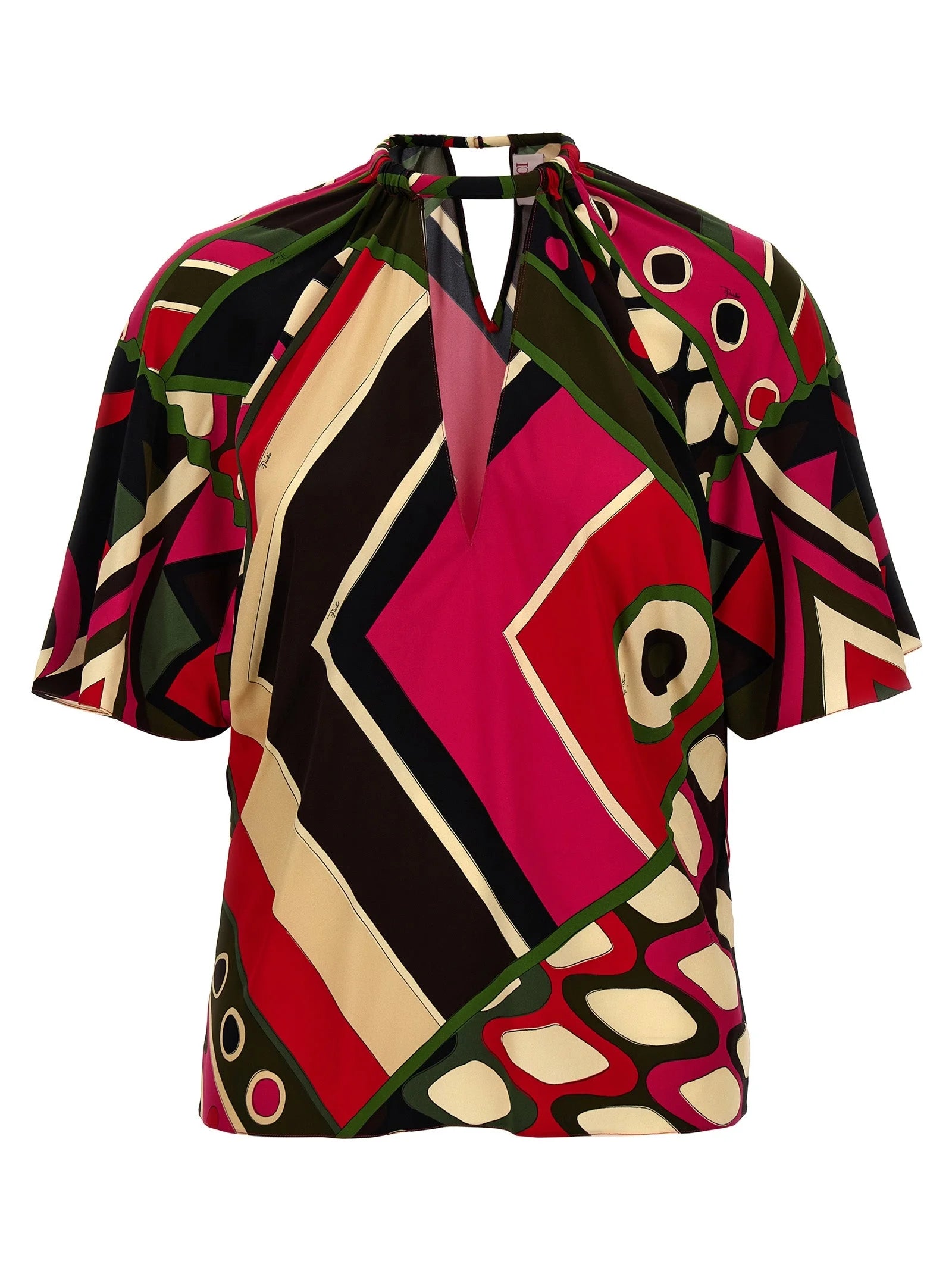 Emilio Pucci Multicolor Viscose Pattern Shirt - M