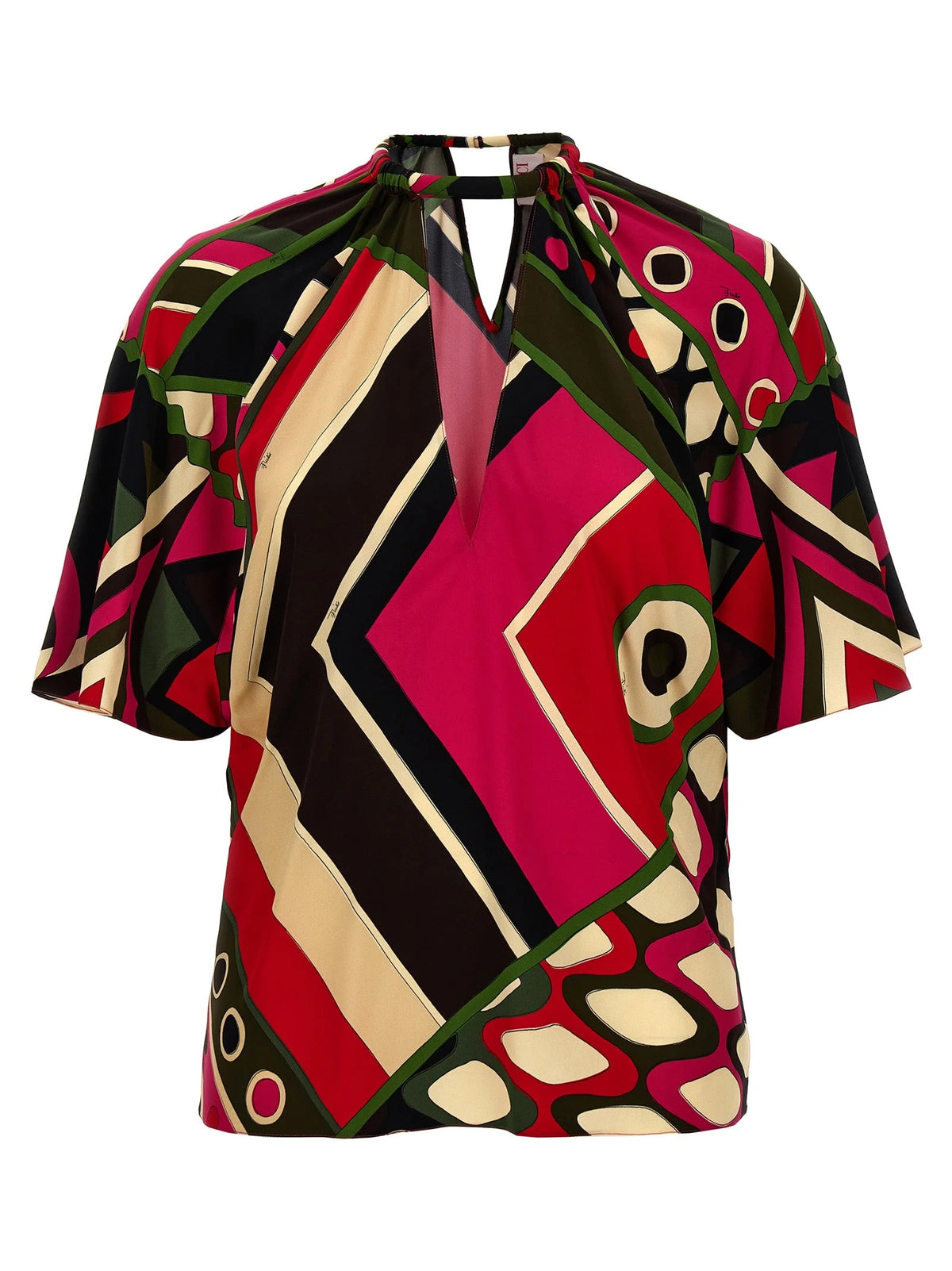 Emilio Pucci Multicolor Viscose Pattern Shirt - M