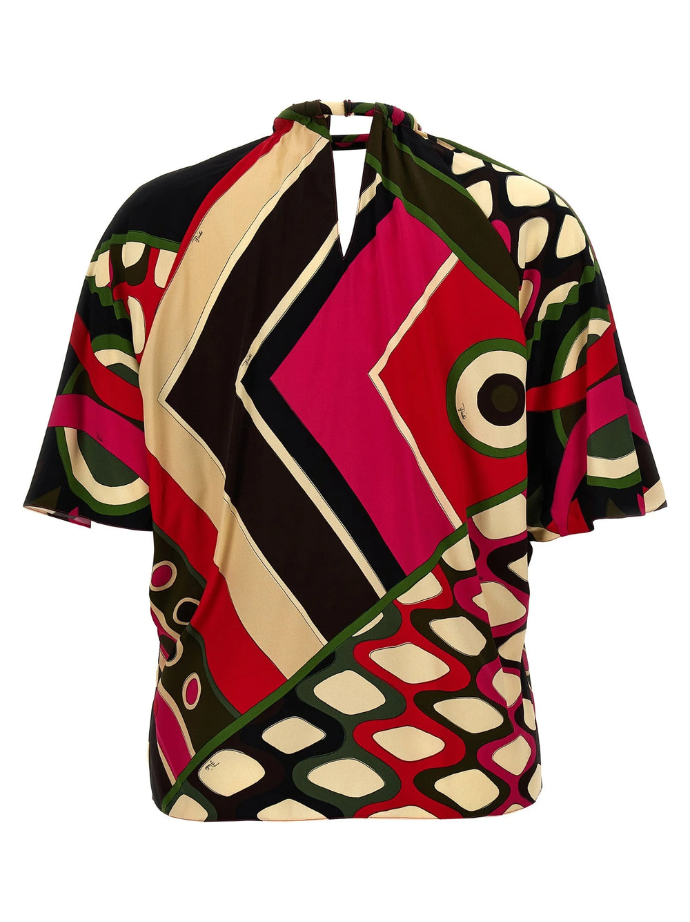 Emilio Pucci Multicolor Viscose Pattern Shirt - M