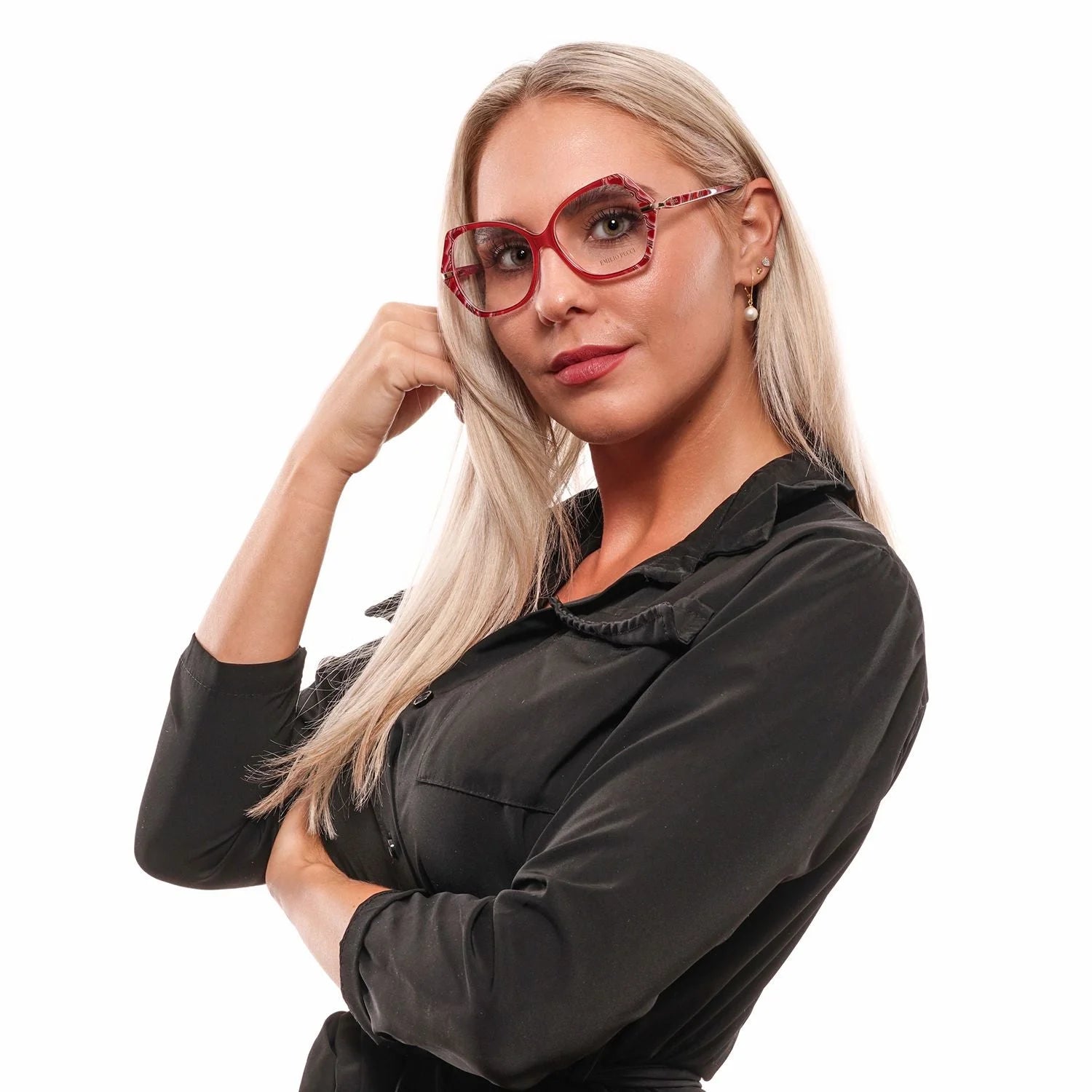 Emilio Pucci Red Women Optical Frames - Eyeglasses