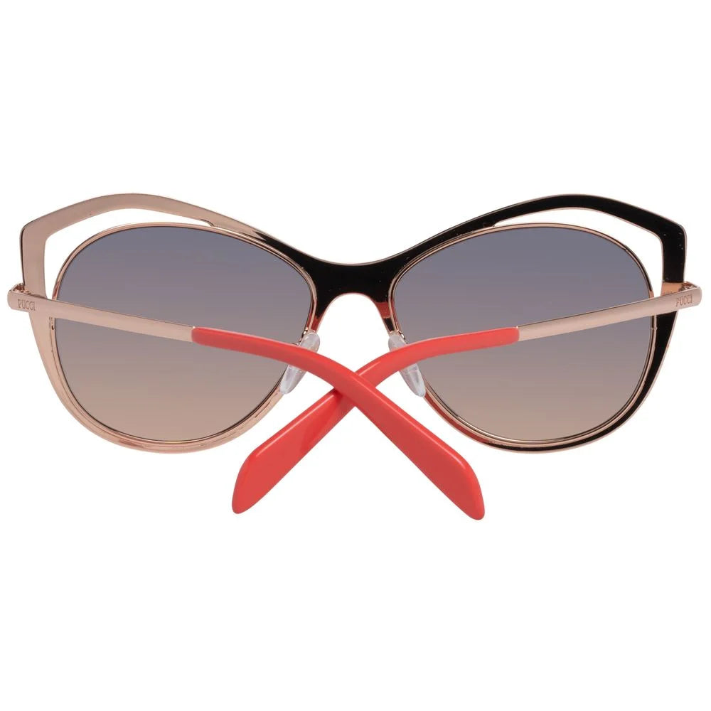 Emilio Pucci Rose Gold Women Sunglass - Sunglasses