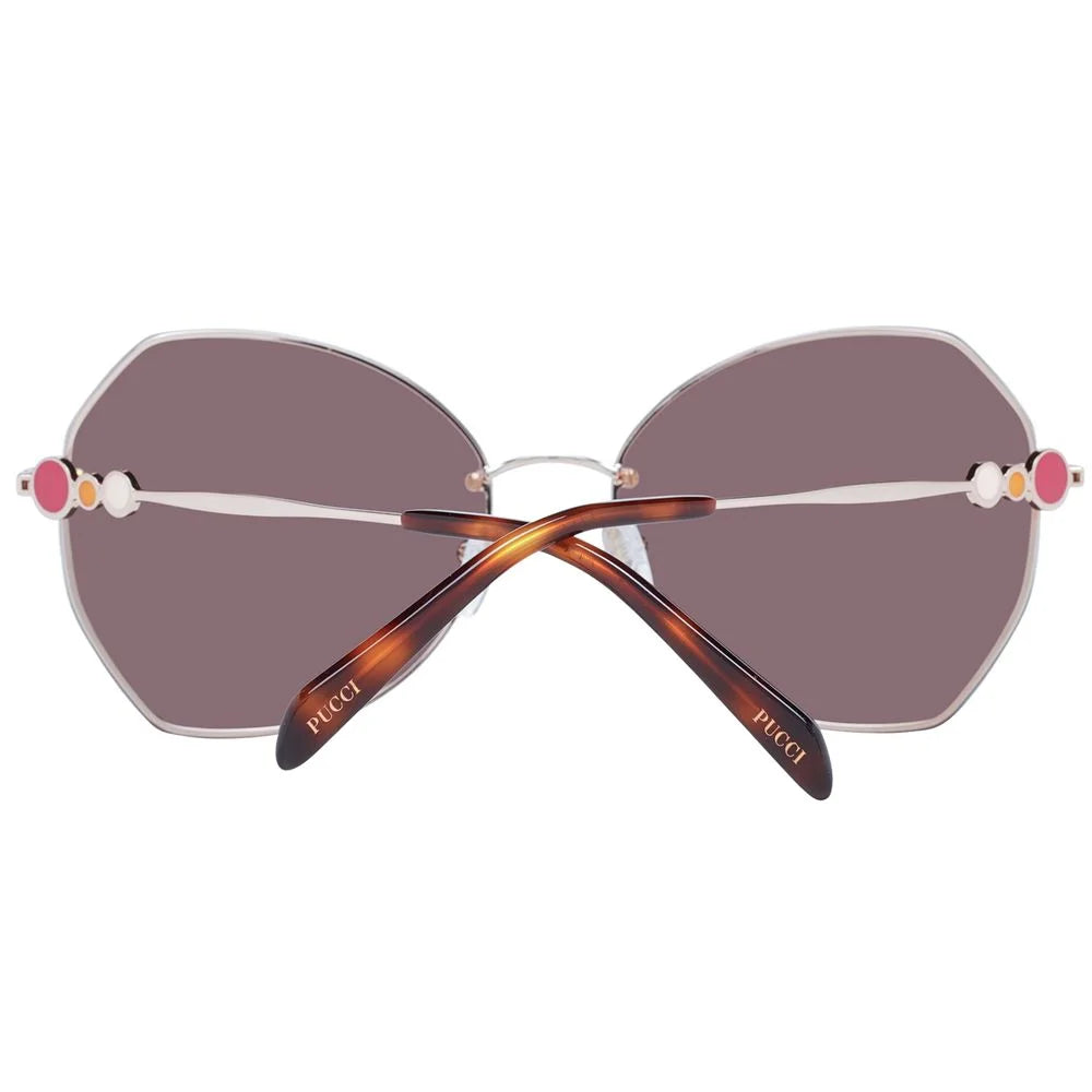 Emilio Pucci Rose Gold Women Sunglass - Sunglasses