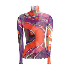 Emilio Pucci Tulle Top with Geometric Print - IT42 | L