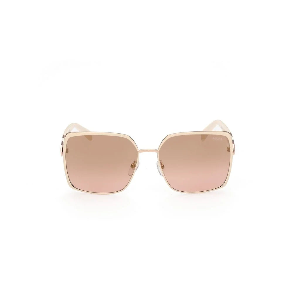 Emilio Pucci White Metal Sunglasses - Sunglasses