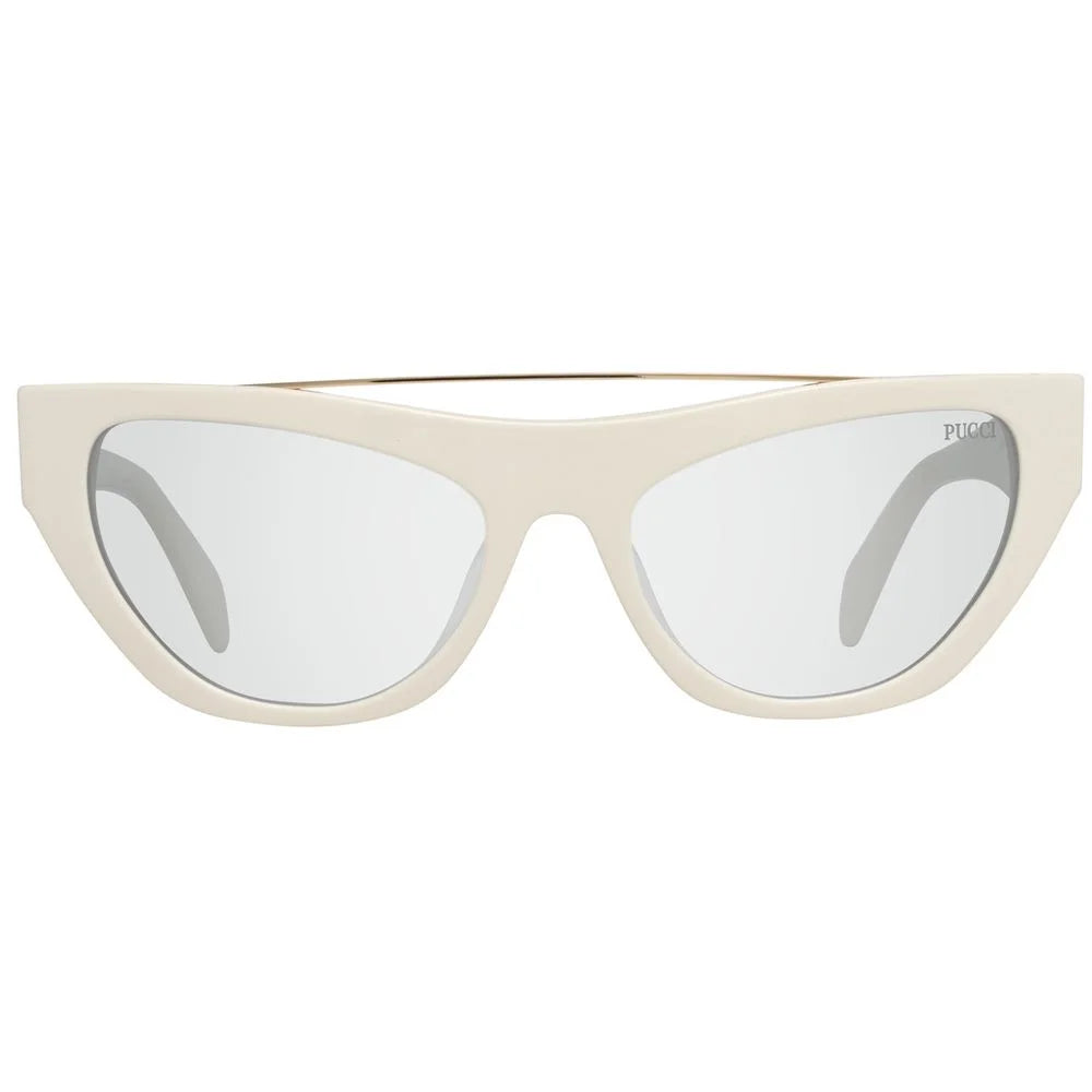 Emilio Pucci White Metal Sunglasses - Sunglasses