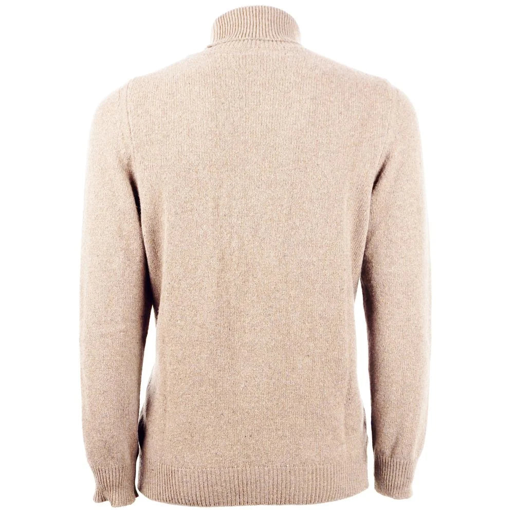 Emilio Romanelli Beige Cashmere Men Sweater - Sweaters