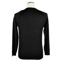 Emilio Romanelli Black Cashmere Men Sweater - Sweaters