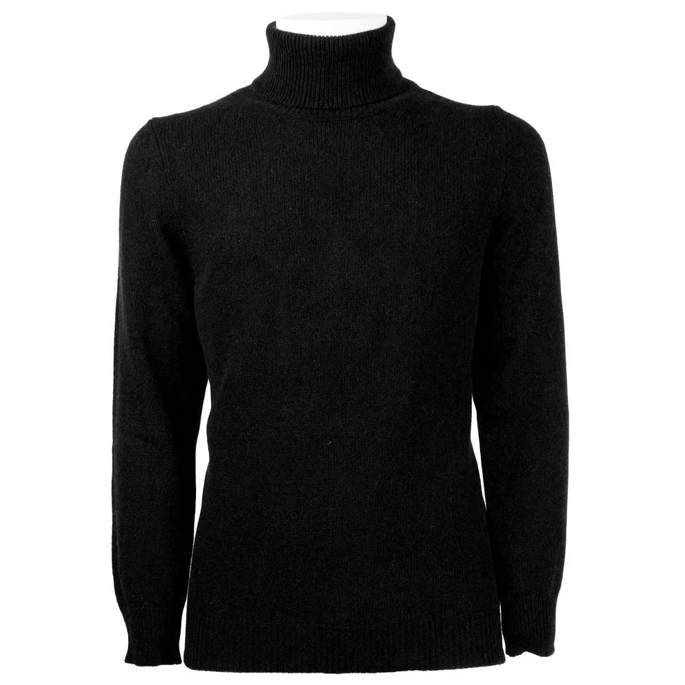 Emilio Romanelli Black Cashmere Men Sweater - Sweaters