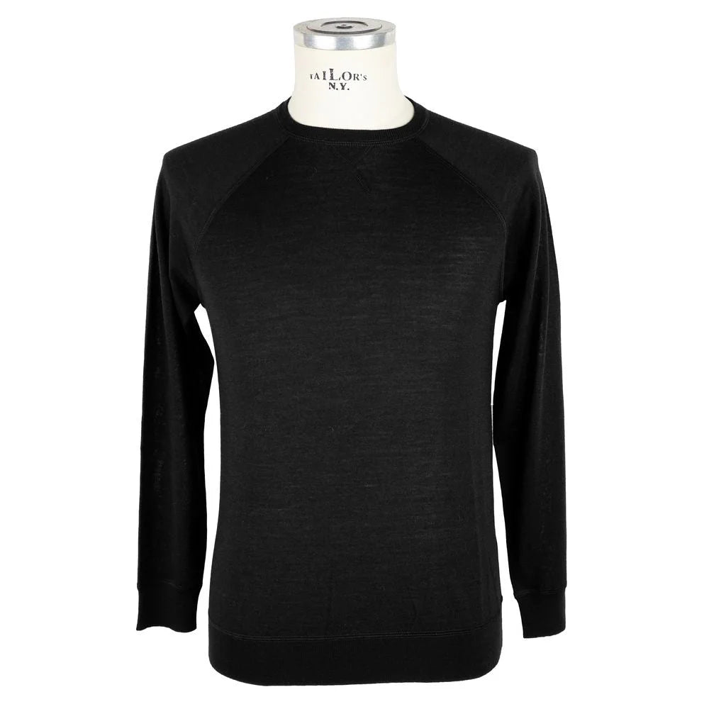 Emilio Romanelli Black Cashmere Men Sweater - Sweaters