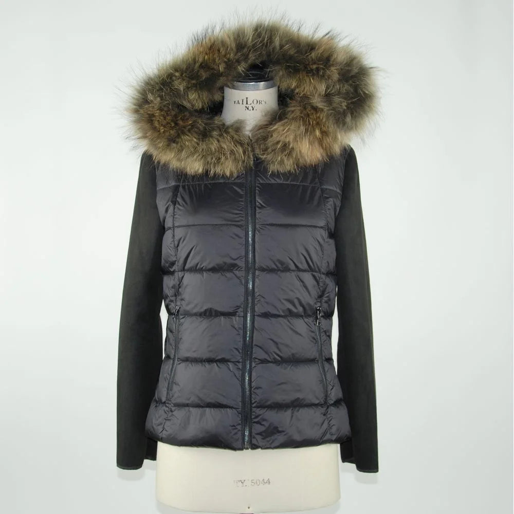 Emilio Romanelli Black Polyester Women Jacket - Puffer Jackets