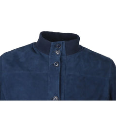 Emilio Romanelli Blue Calfskin Men Bomber Jacket - Bomber Jackets