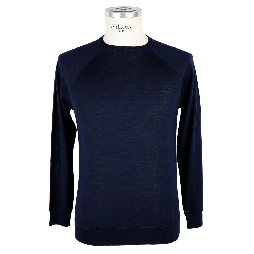 Emilio Romanelli Blue Cashmere Men Sweater - IT50 | L - Sweaters