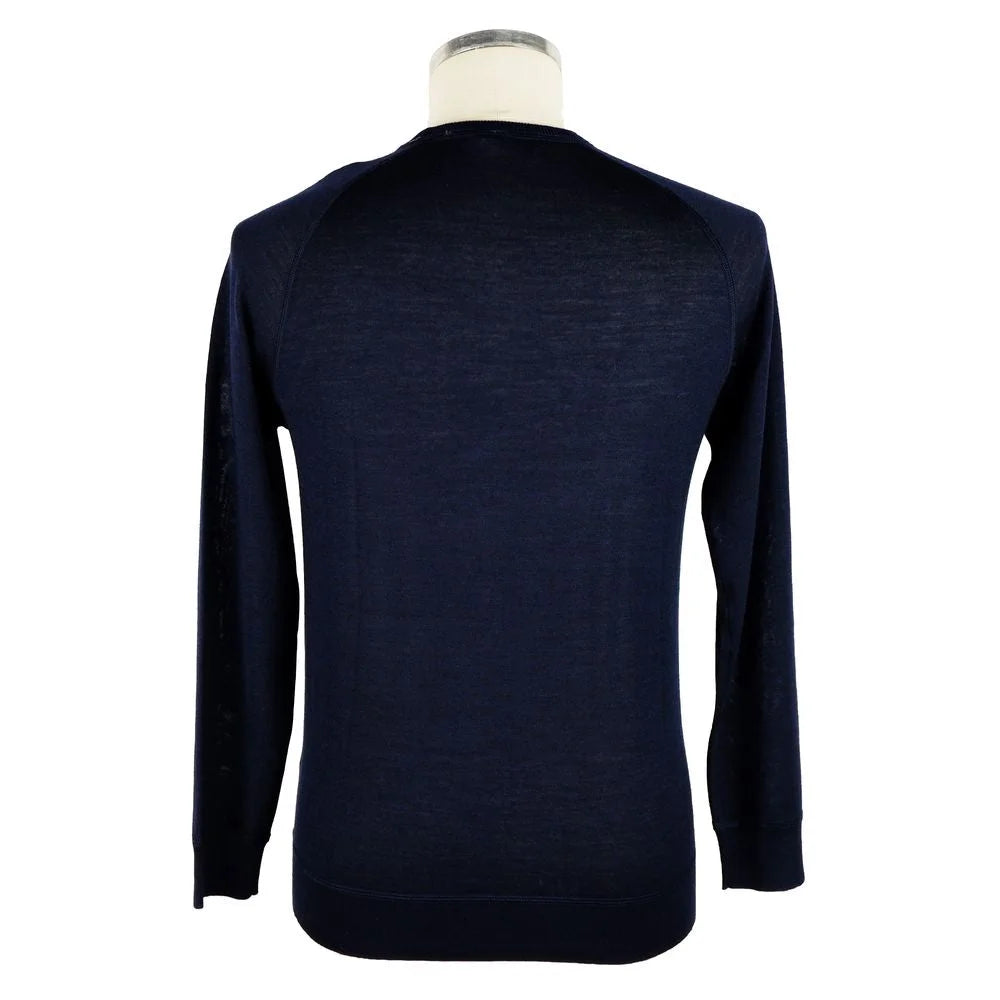 Emilio Romanelli Blue Cashmere Men Sweater - IT50 | L - Sweaters