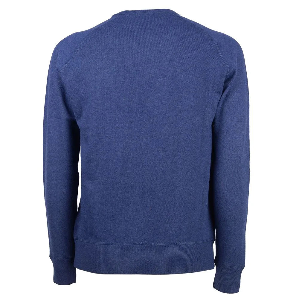Emilio Romanelli Blue Cashmere Men Sweater - Sweaters