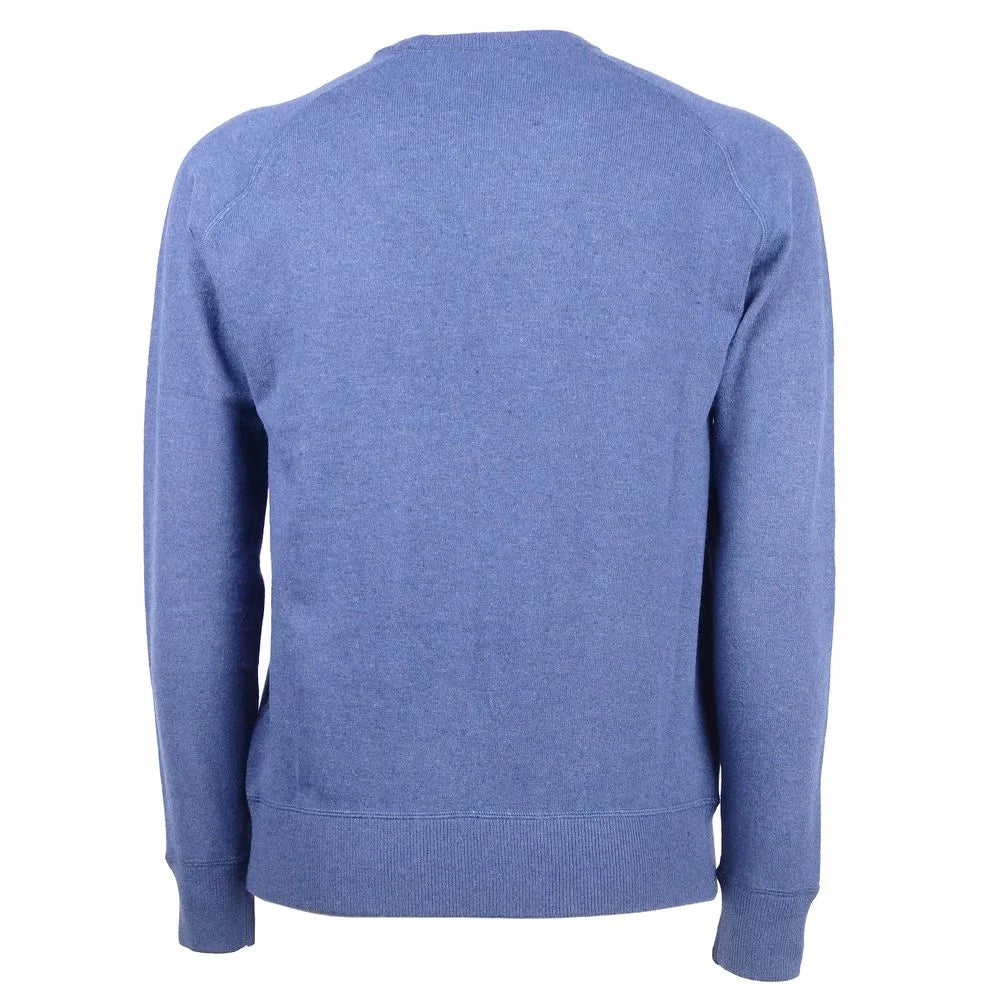 Emilio Romanelli Blue Cashmere Men Sweater - Sweaters