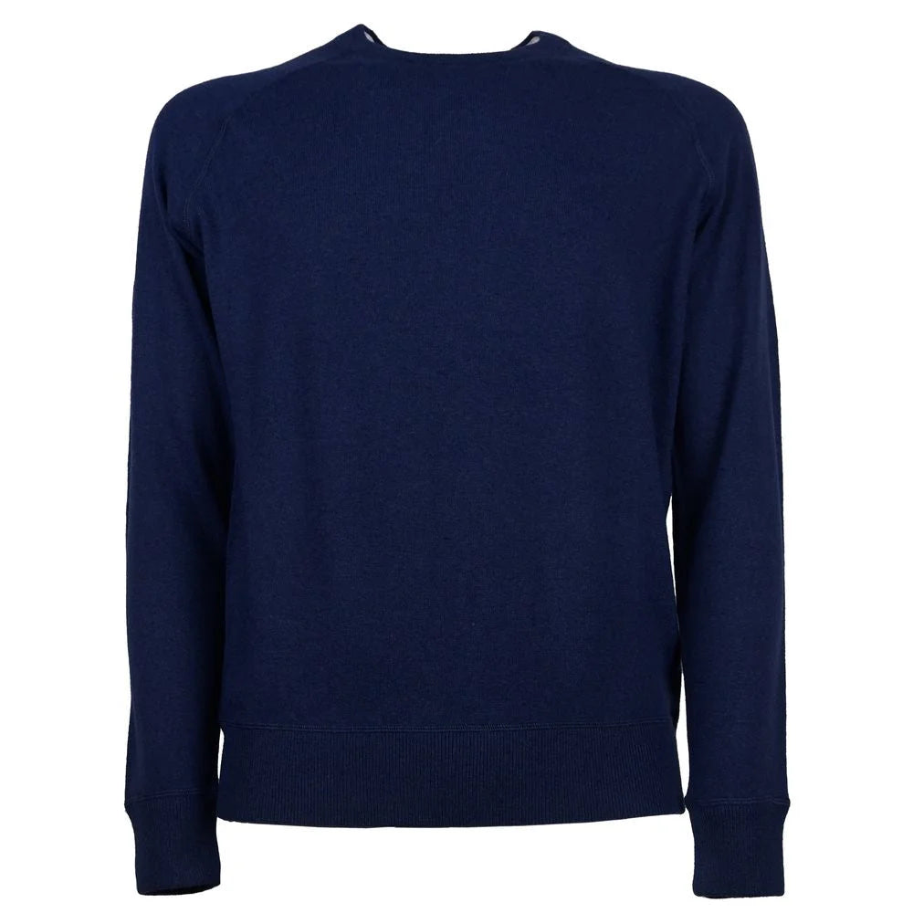 Emilio Romanelli Blue Cashmere Men Sweater - Sweaters