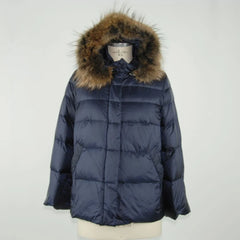 Emilio Romanelli Blue Polyamide Women Jacket - IT42|M - Puffer Jackets
