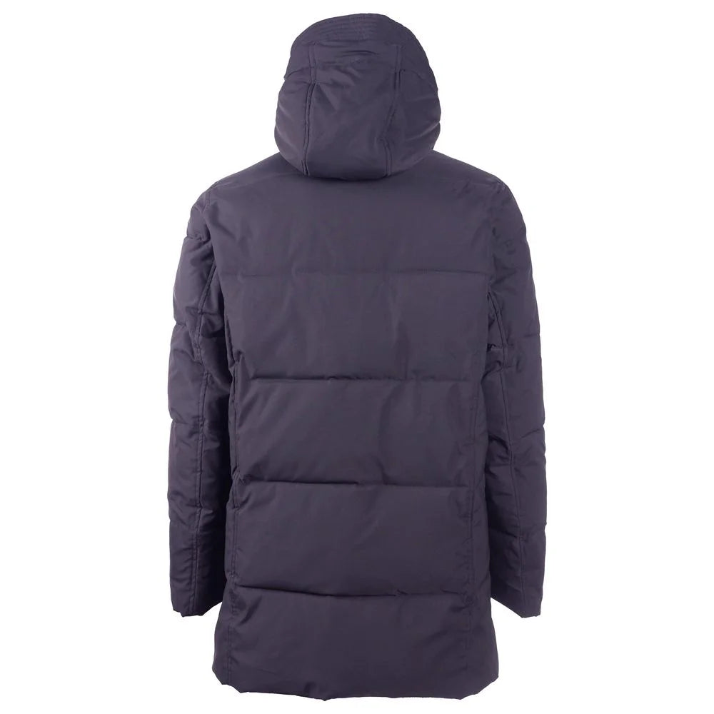 Emilio Romanelli Blue Polyester Men Jacket - IT48 | M - Parkas