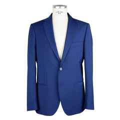 Emilio Romanelli Blue Wool Men Suit - IT46 | S