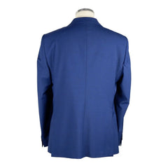 Emilio Romanelli Blue Wool Men Suit - IT46 | S