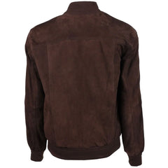 Emilio Romanelli Brown Calfskin Men Bomber Jacket - IT52 | XL - Bomber Jackets