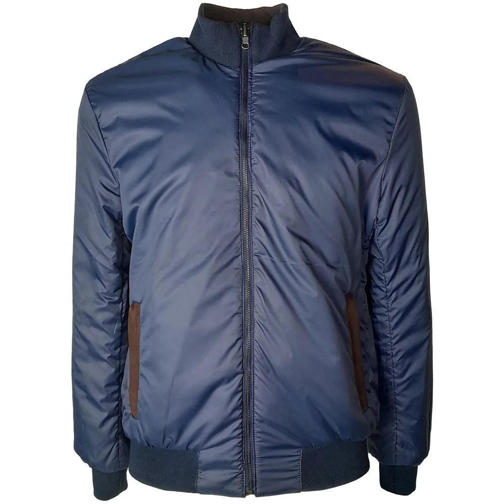Emilio Romanelli Brown Calfskin Men Bomber Jacket - Bomber Jackets