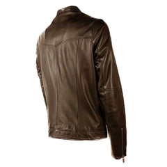 Emilio Romanelli Brown Leather Men Jacket - IT50 | L - Bomber Jackets