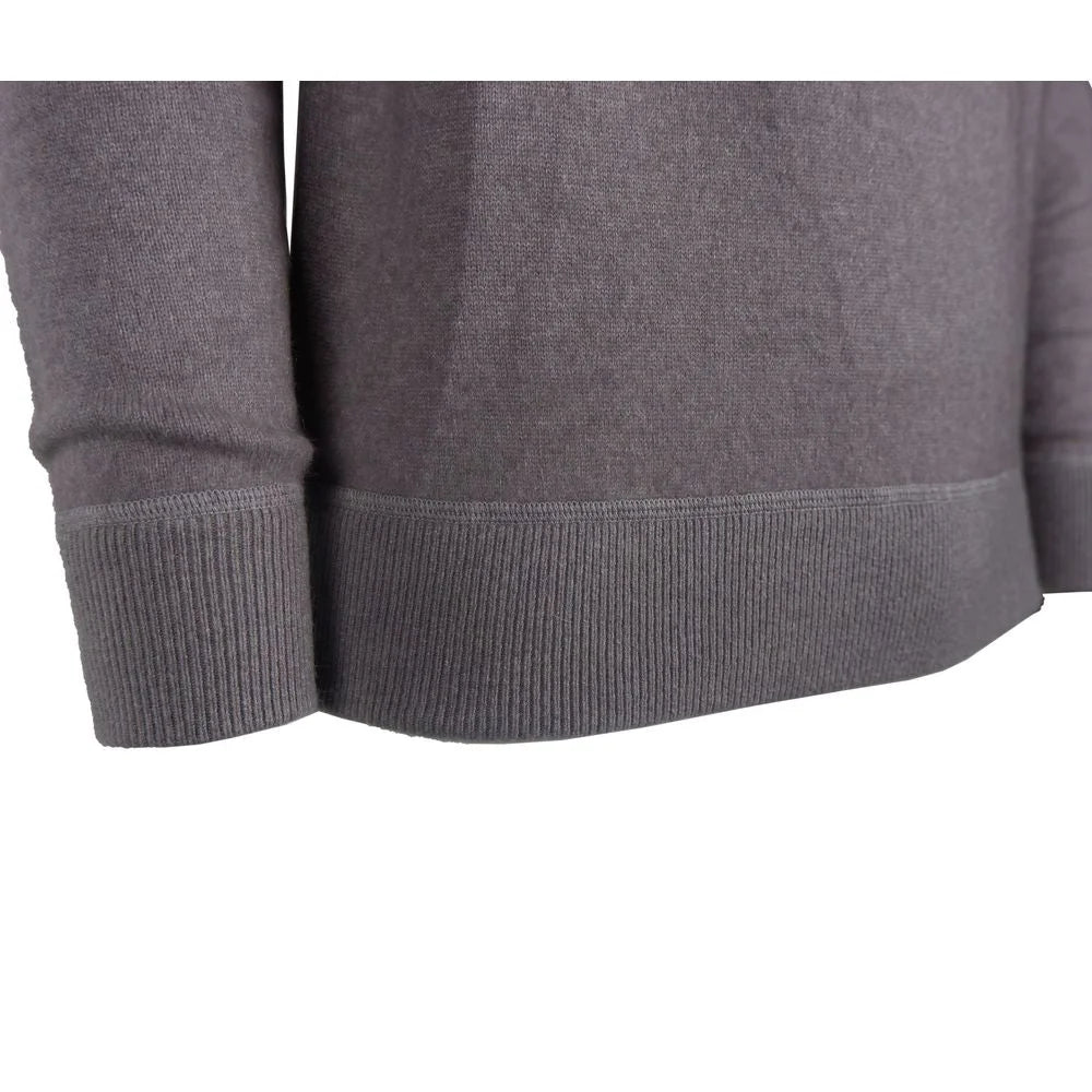 Emilio Romanelli Gray Cashmere Men Sweater - IT56 | 3XL - Sweaters