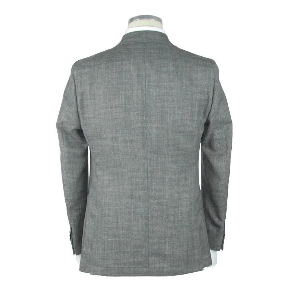 Emilio Romanelli Gray Wool Men’s Blazer - Sport Jackets