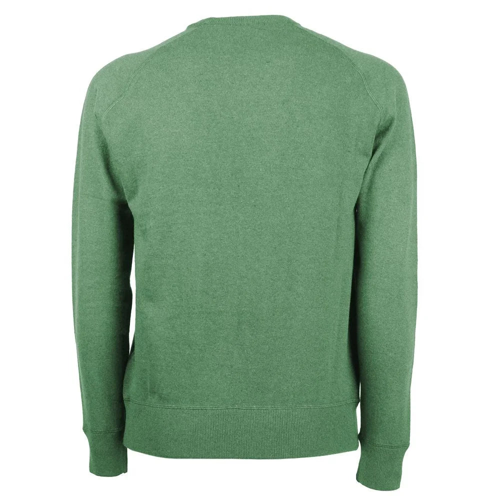Emilio Romanelli Green Cashmere Men Sweater - Sweaters